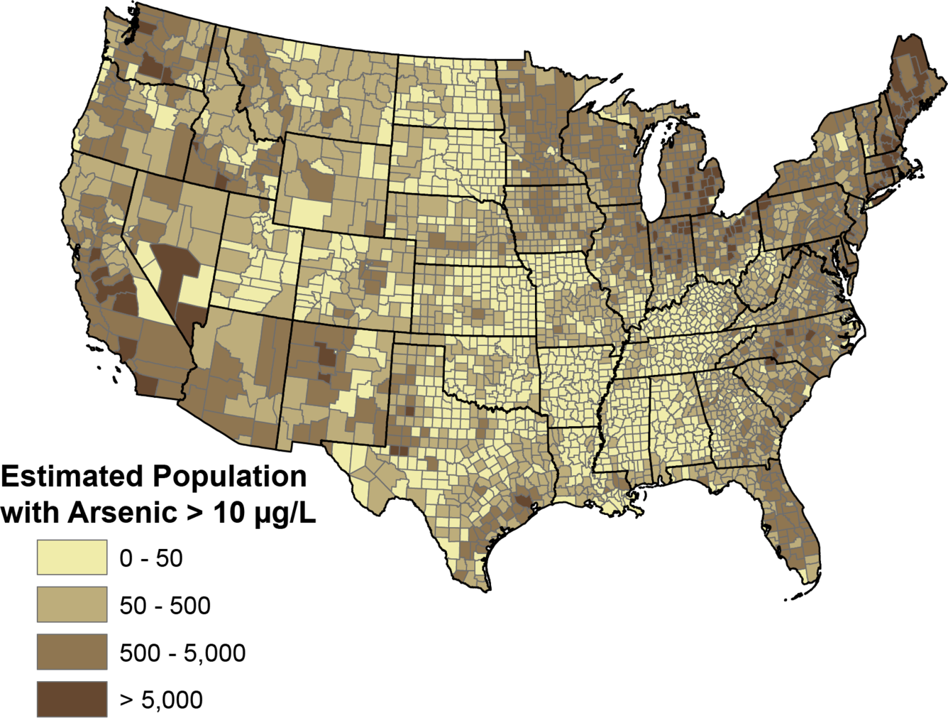 Arsenic Map USA