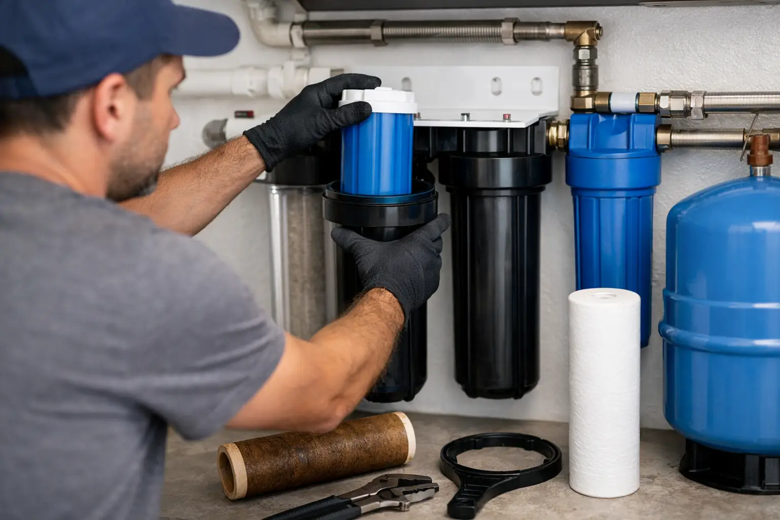 How to Replace Whole House Water Filter System